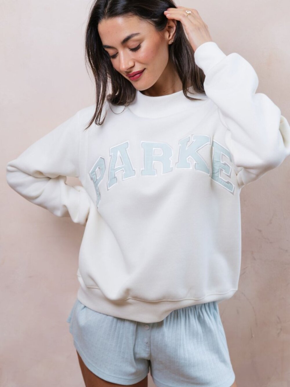 PARKE---Bridal Varsity Mockneck--Sold out on line